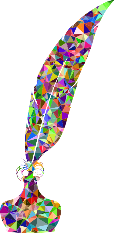 Medium Image - Feather Quill Clipart (376x766)