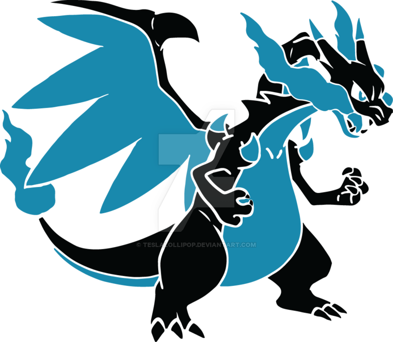 Mega Charizard X Vector By Teslalollipop - Mega Charizard X Logo (800x695)