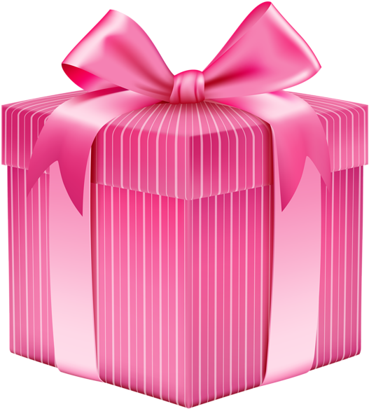 Pink Gift Box Png (540x600)