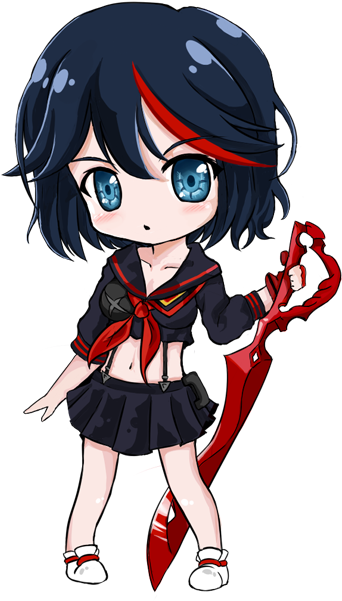 Png - Kill La Kill Ryuko Chibi (360x600)