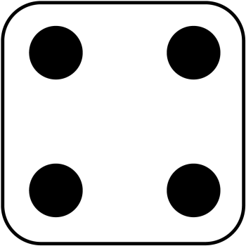 Dice Clipart - Circle (400x400)