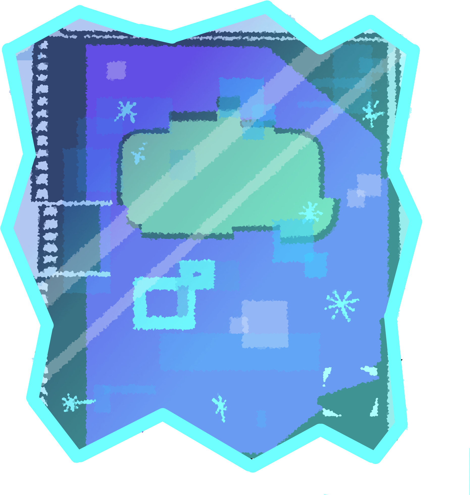Frozen Notebook - Object Mayhem Notebook (2000x2000)