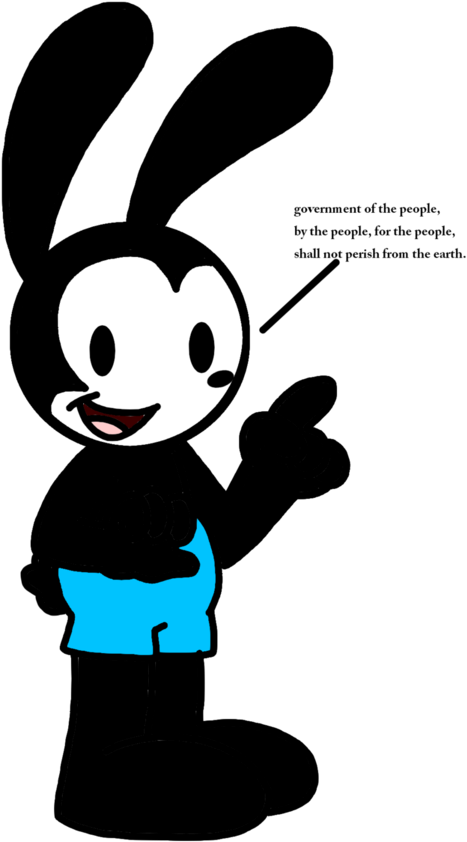 Oswald Using Gettysburg Address By Marcospower1996 - Cartoon (894x894)