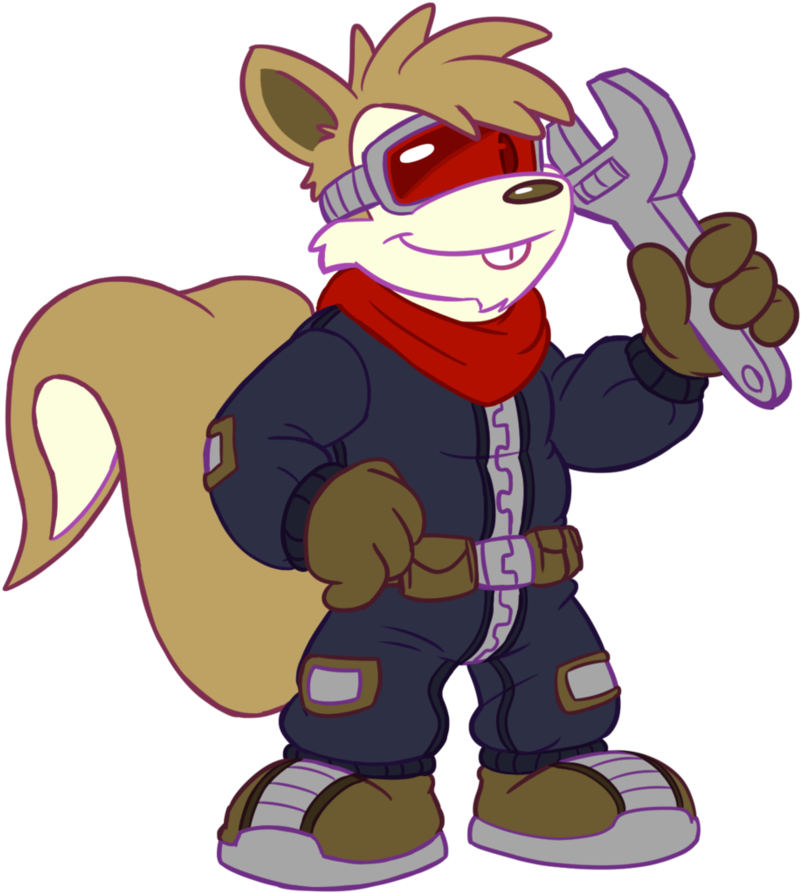 Meerca Mechanic By Goronic - Cartoon (894x894)