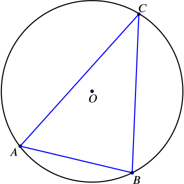 Triangle Abc Inscribed In A Circle - Circle (368x368)