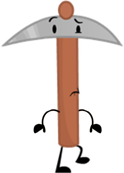 Pickaxe Pose Ii - Object Show Pickaxe (414x577)