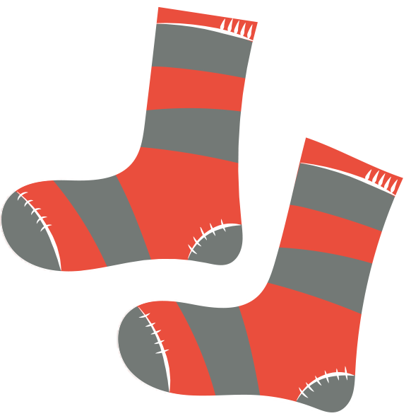 Image Of Socks - Sock (582x588)
