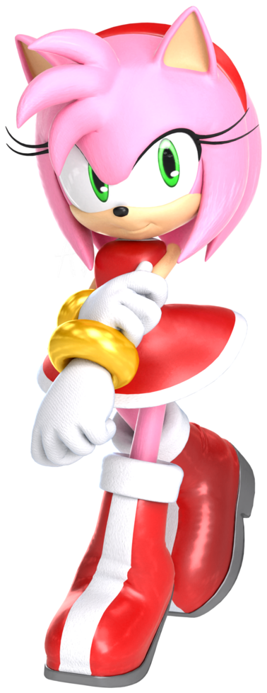 Amy Rose Render - Cartoon (775x1030)