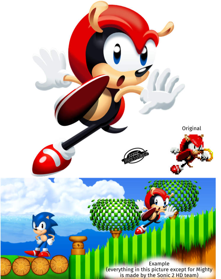 Mighty The Armadillo In Sonic 2 (842x949)