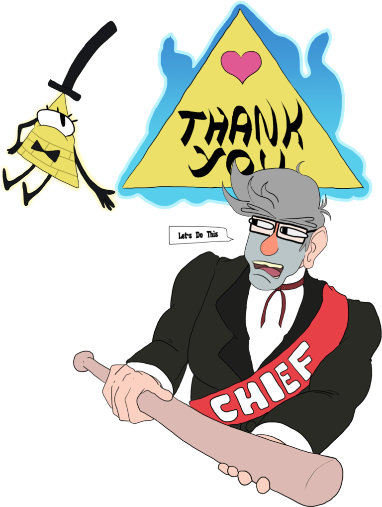 Gravity Falls Thank You By Allkindsofyes - Cartoon (786x1017)