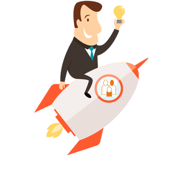 Rocket Man Clipart (640x569)