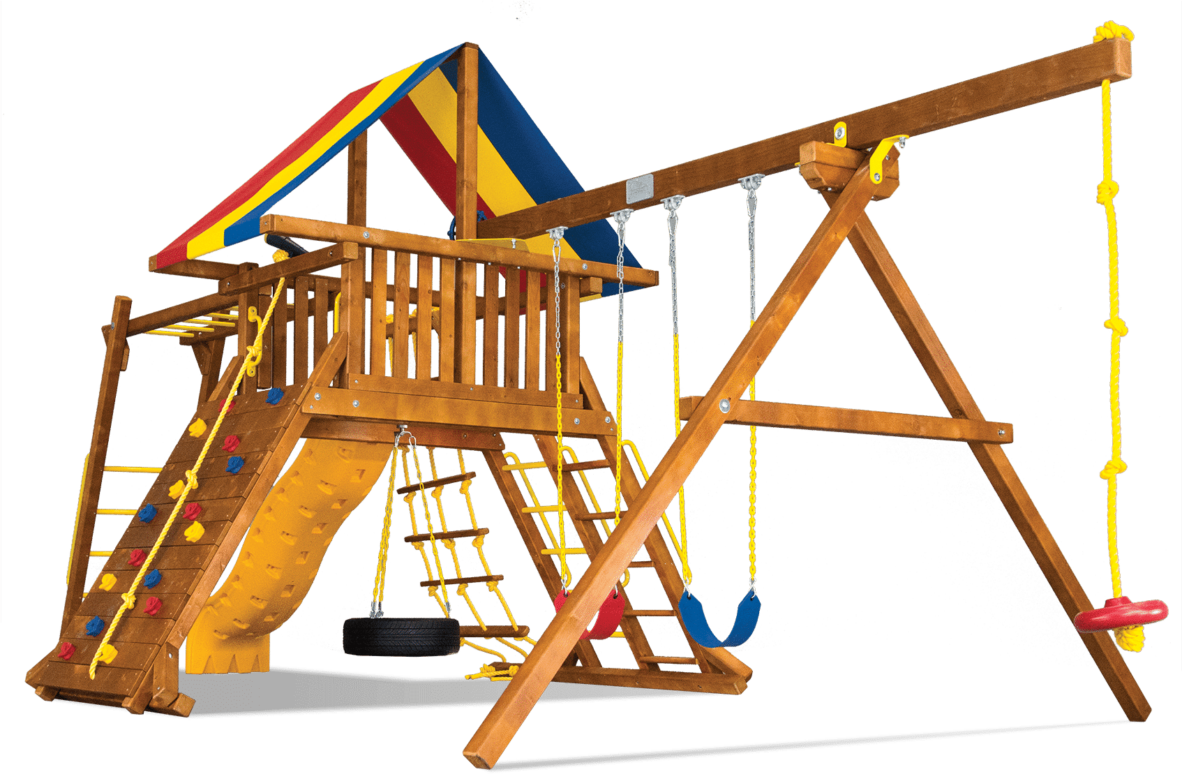 Игровая Площадка Rainbow Play Systems Карнавал Кастл - Wood (1693x1127)