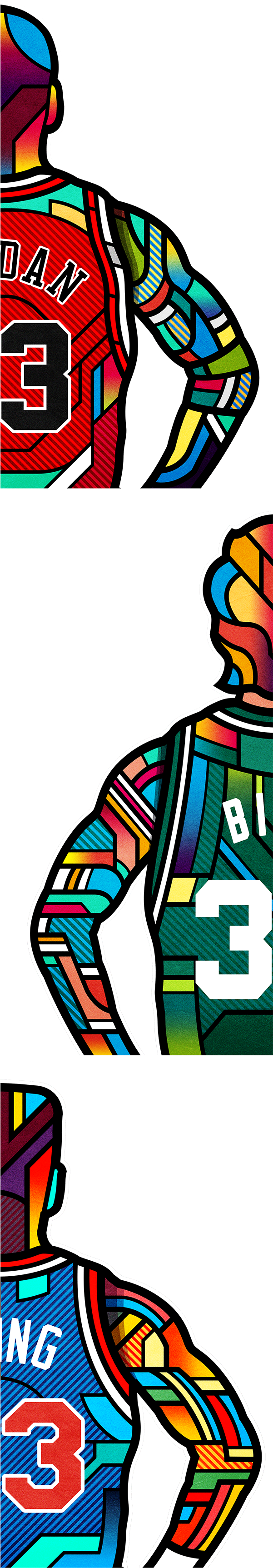 Nba Legends - Clip Art (600x3643)