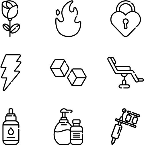 Tattoo - Easy Icon To Draw (600x564)
