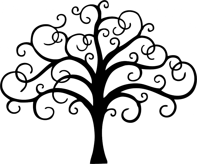 Easy Drawing Patternseasy - Easy To Draw Tree (800x669)