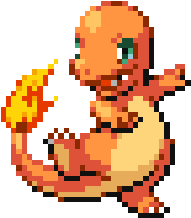 Charmander - Fire - - Black And White Charmander (600x600)