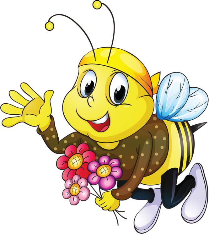 Beehive Insect Clip Art - Анімація Квіти (666x745)