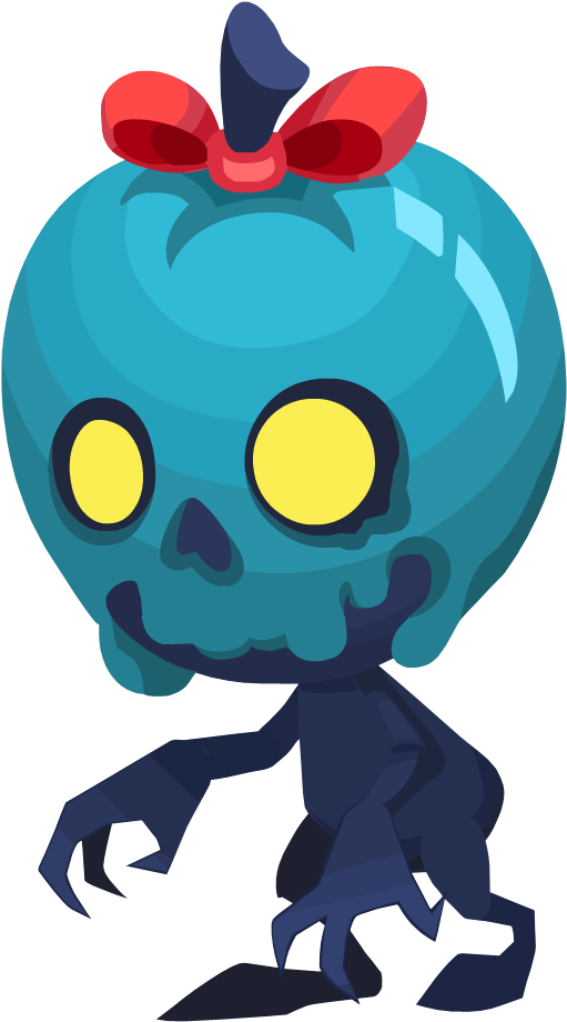 Apple Head - - Cartoon (614x970)