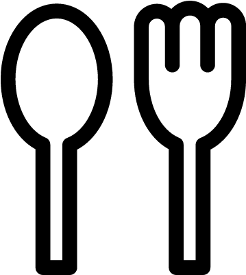 One Spoon And One Fork Vector - Chopsticks Spoon Fork Vector (400x400)
