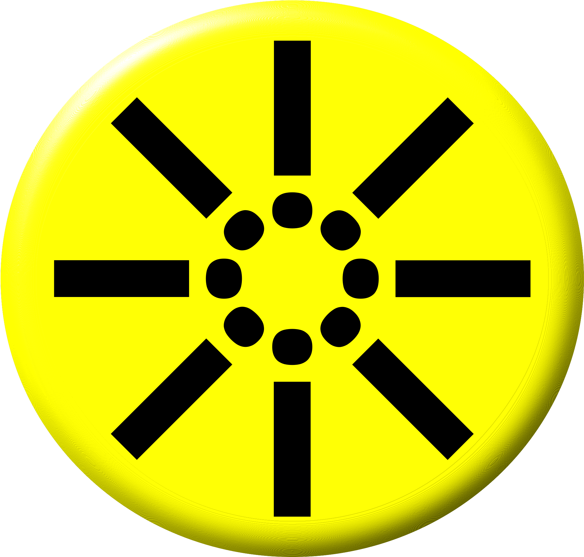 Button - Simple Ship Wheel Tattoo (2400x2292)