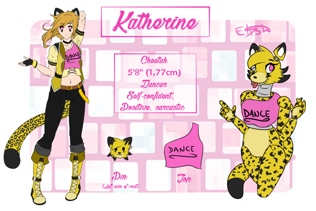 [fnaf Oc] Reference - Cartoon (1078x742)