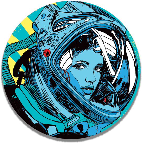 Circle Bluegirl - Graphic Design (564x567)