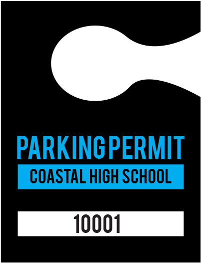 Hanging Parking Permit Clipart - Parking (800x600)