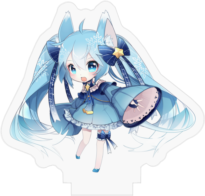 Pixivfactoryから発送 - 雪 ミク 初音 ミク イラスト (1024x1024)