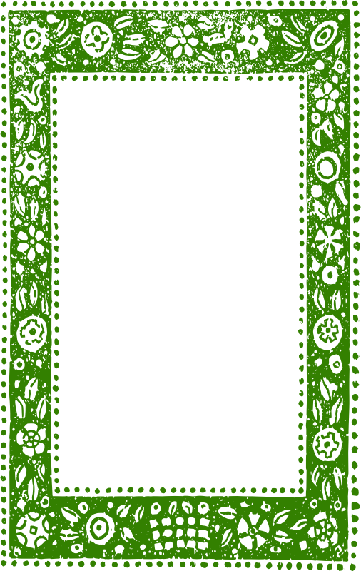 Nature Border Design Png (506x800)