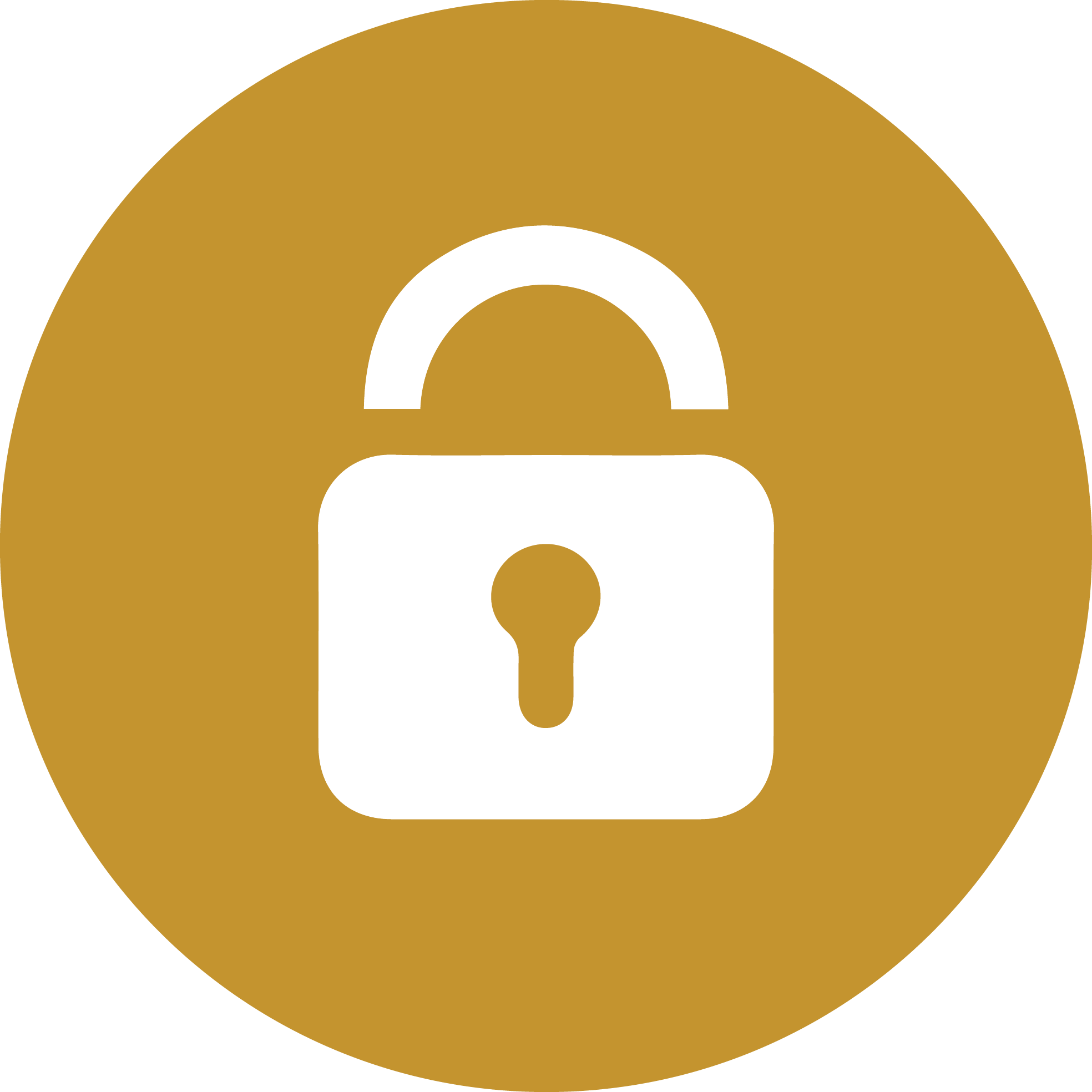 Data Policies And - Lock Icon Transparent Background (1968x1968)