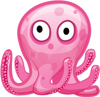 Cor Da Sua Parede - Octopus Pink (374x349)