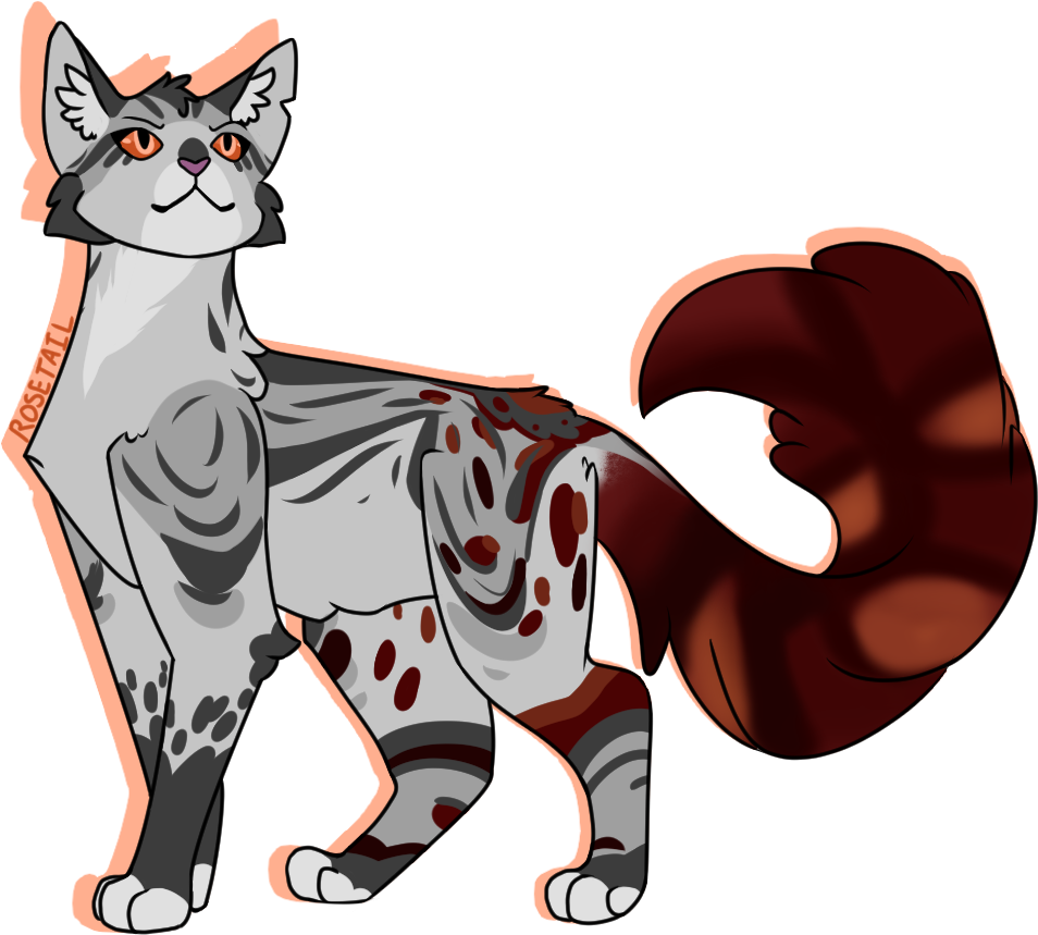 11 Rosetail By Nightmaresparckle Warrior Cat Challenge - Drawing (1000x1000)