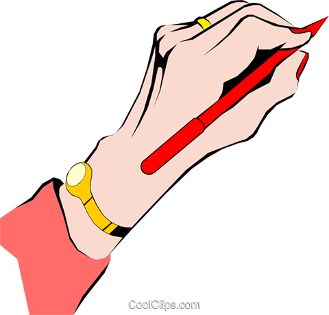 Female Hand Writing - Comune Di (480x460)