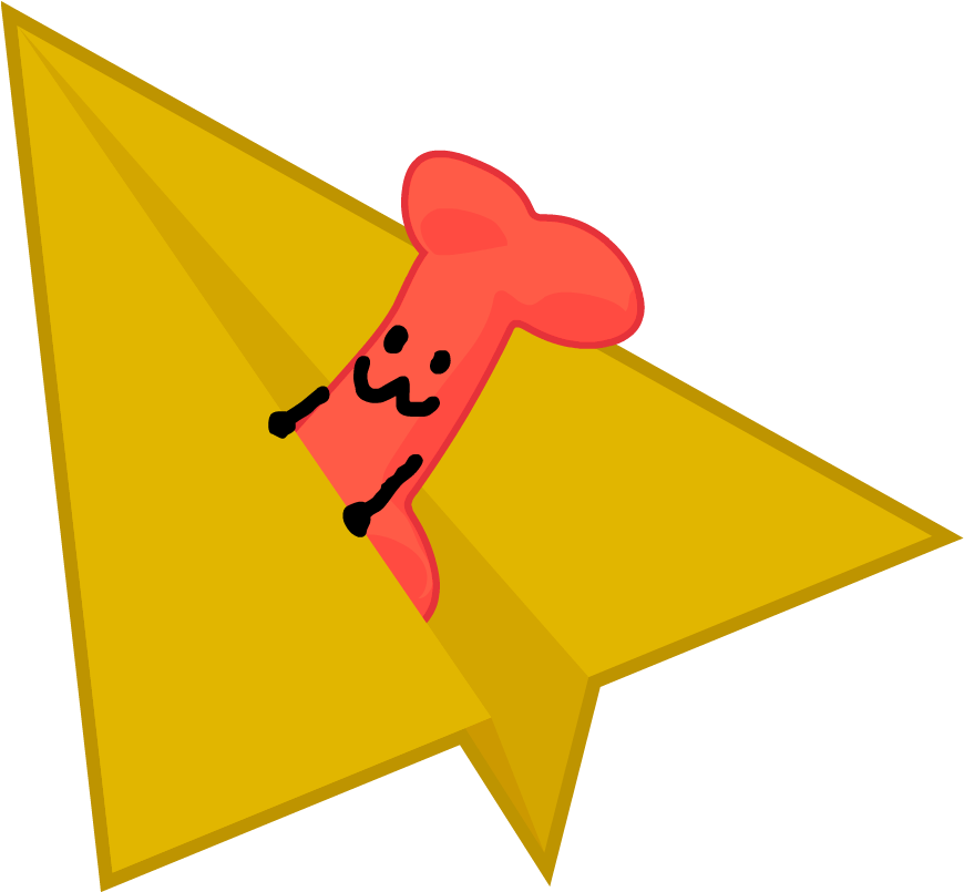 Red Doggie Bone Flying Paper - Wiki (878x814)