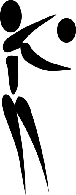 Volleyball Player - Clip Art (256x650)