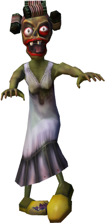 Cartoon Zombie Mom - Illustration (512x512)