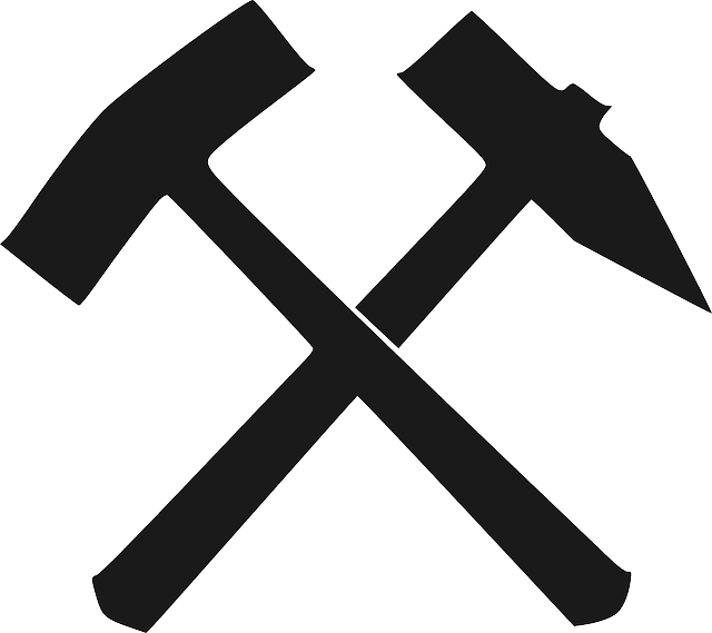 Transparent Hammer, Iron, Gel, Transparent - Hammer And Chisel Vector (640x569)