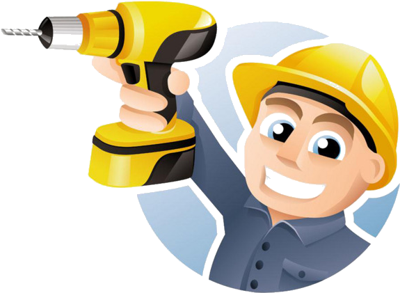 Woker Impact Drill - Cartoon (650x521)