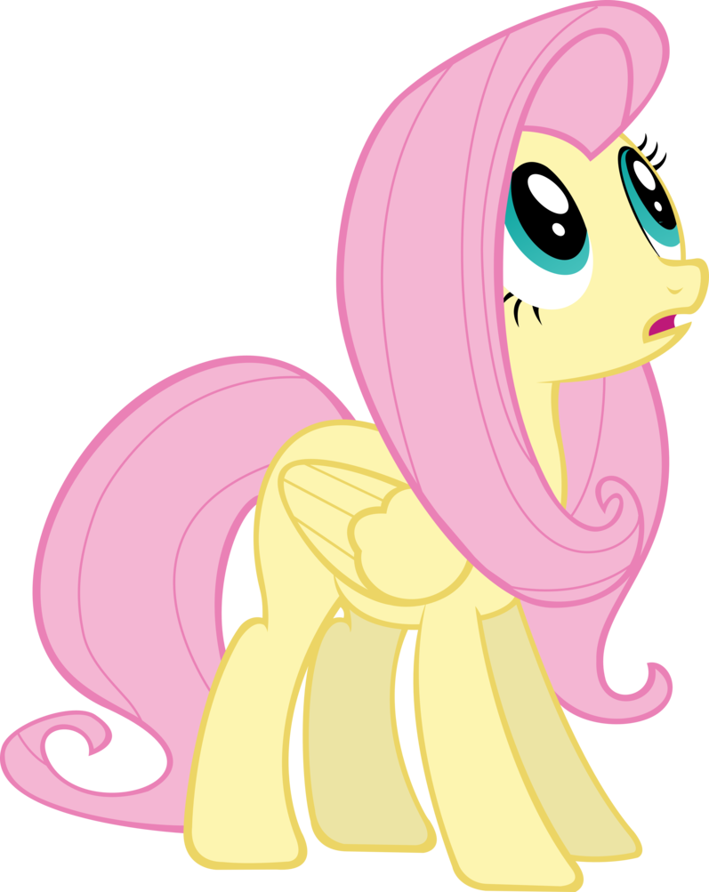 Fluttershy Stargazing By Datbrass - Mlp Vector Looking Up (797x1003)