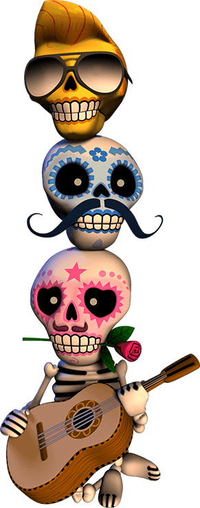 Thundercick Slots - Skull (291x739)