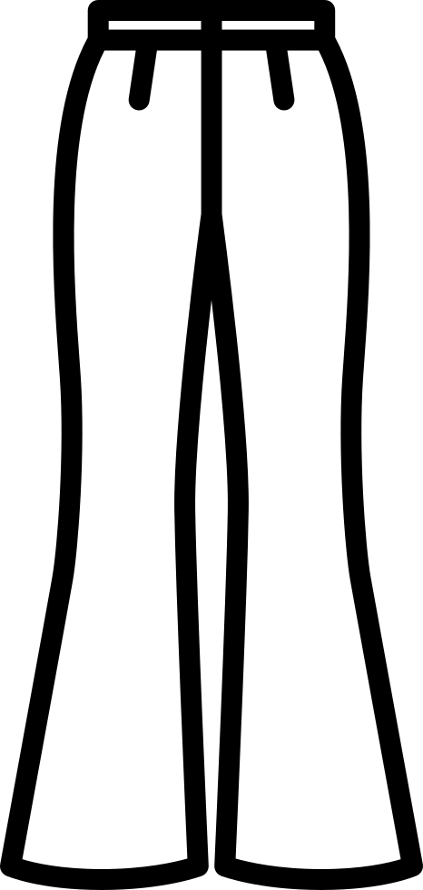 Flare Pants Comments - Vector Graphics (466x980)
