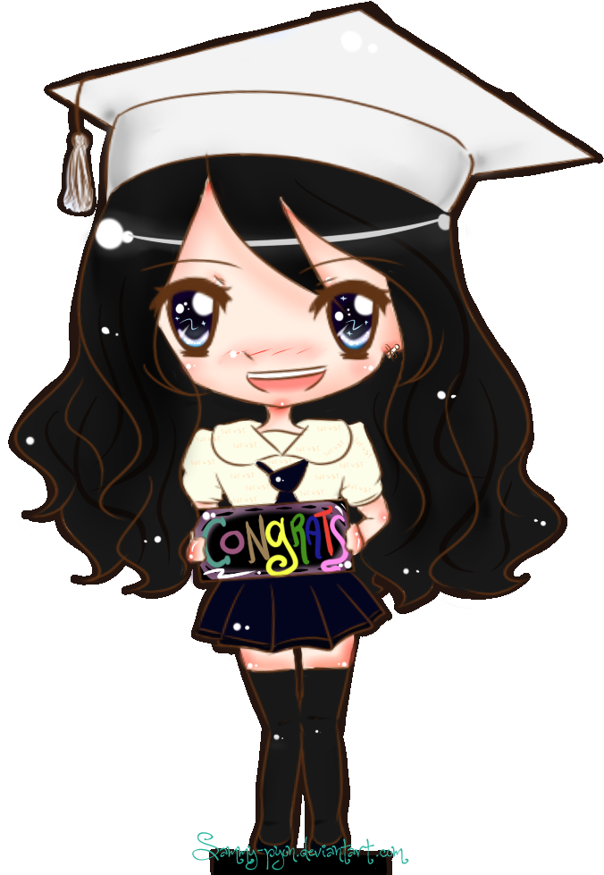 Chibi Graduate~ By Sammy-pyon - Graduation Chibi (800x1000)