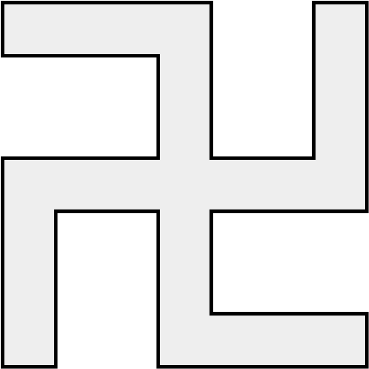 Coa Illustration Cross Swastika - Parallel (768x768)