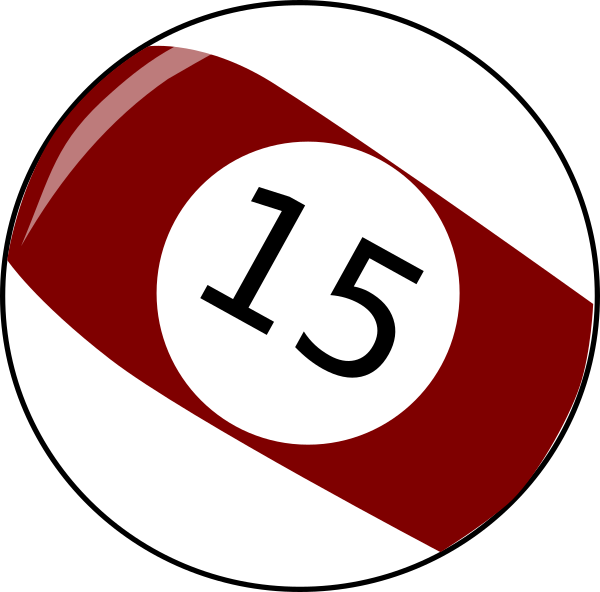 Billiard Ball Clip Art (600x592)