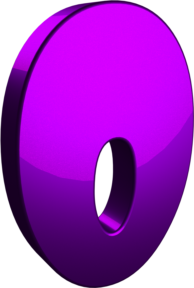 3d Zero Number - Circle (1600x1200)