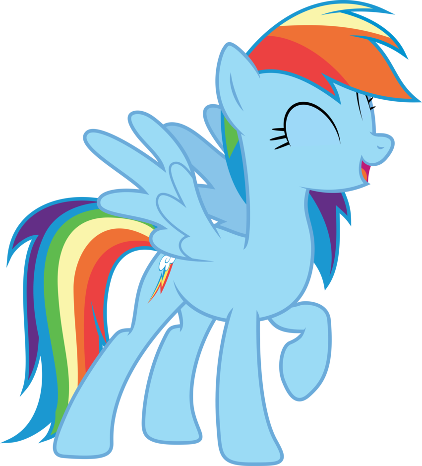 Singing Rainbow Dash By Djdavid98 - Rainbow Dash Singing (851x939)