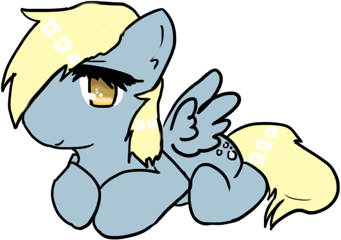Derpy Chibi By Alienkittykun - Cartoon (900x663)