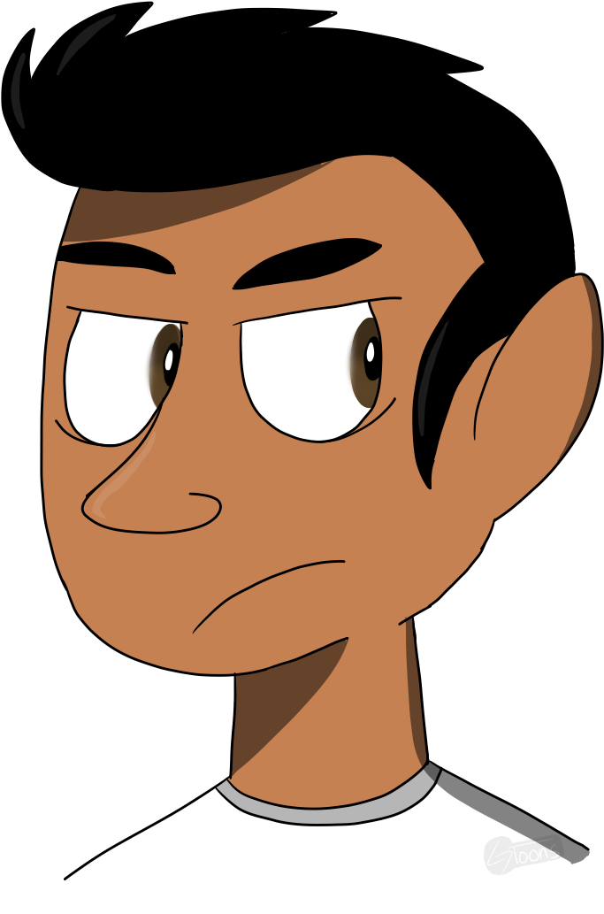Random Human Guy - Cartoon (981x1164)