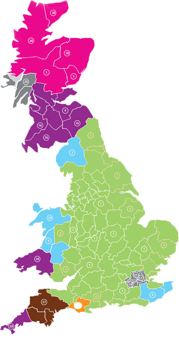 Uk Map Black Png (618x1167)
