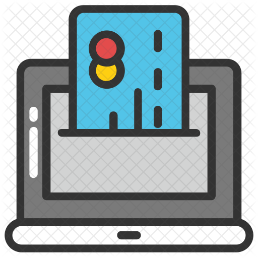 Online Banking Icon - Website Launch Icon (512x512)